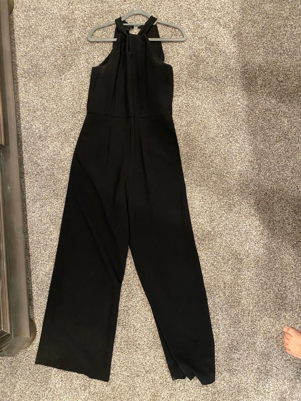 Roz & Ali Black Halter Jumpsuit - Wide Leg